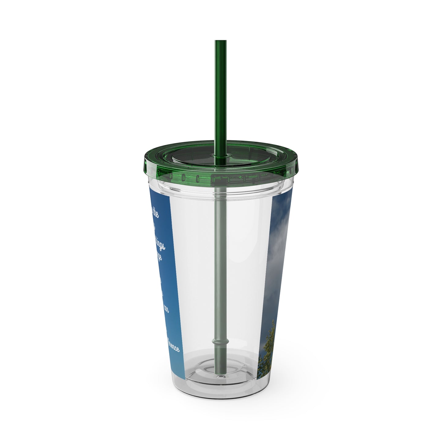 Sunsplash Tumbler with Straw, 16oz Serenity Prayer