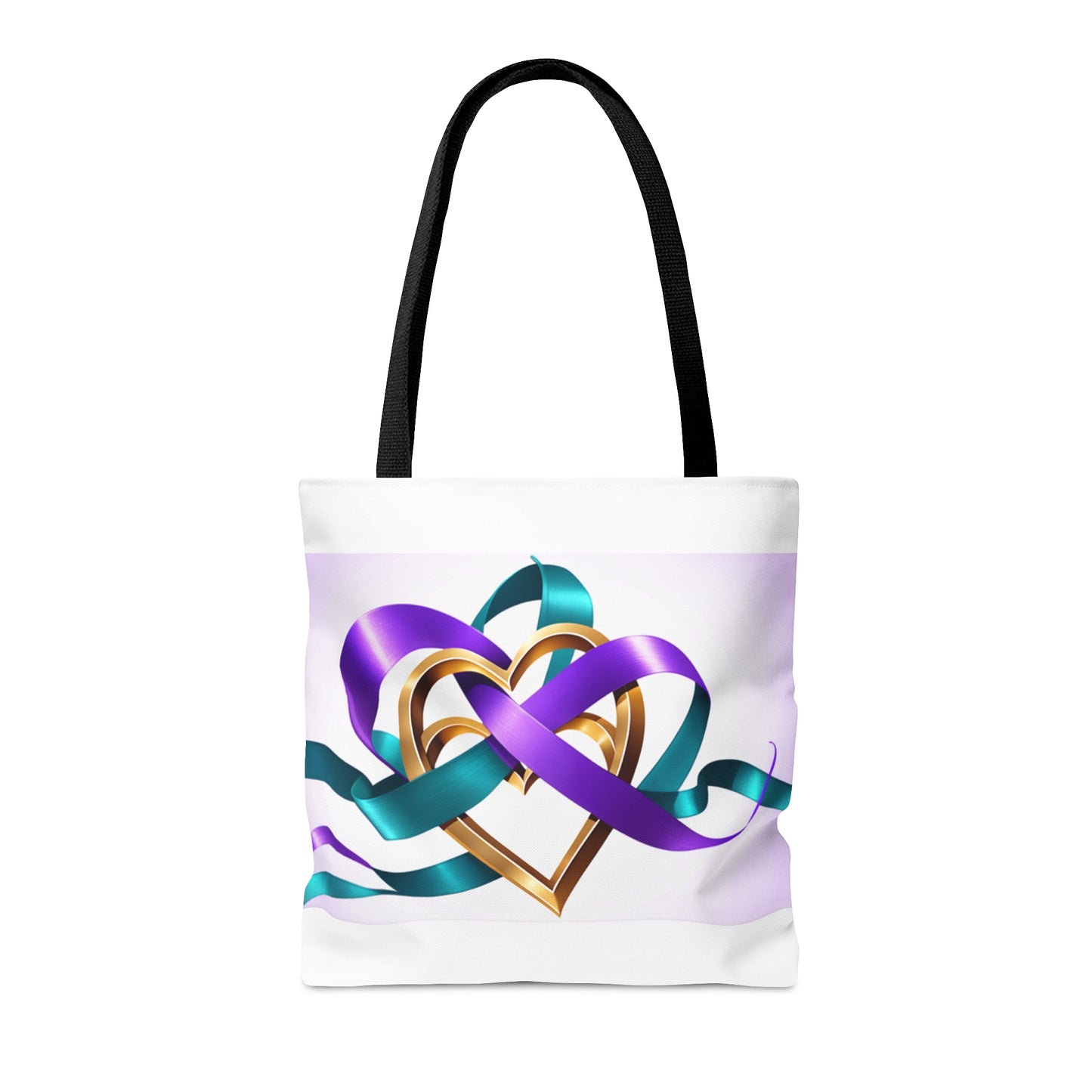 Awareness Hearts Tote Bag (AOP)