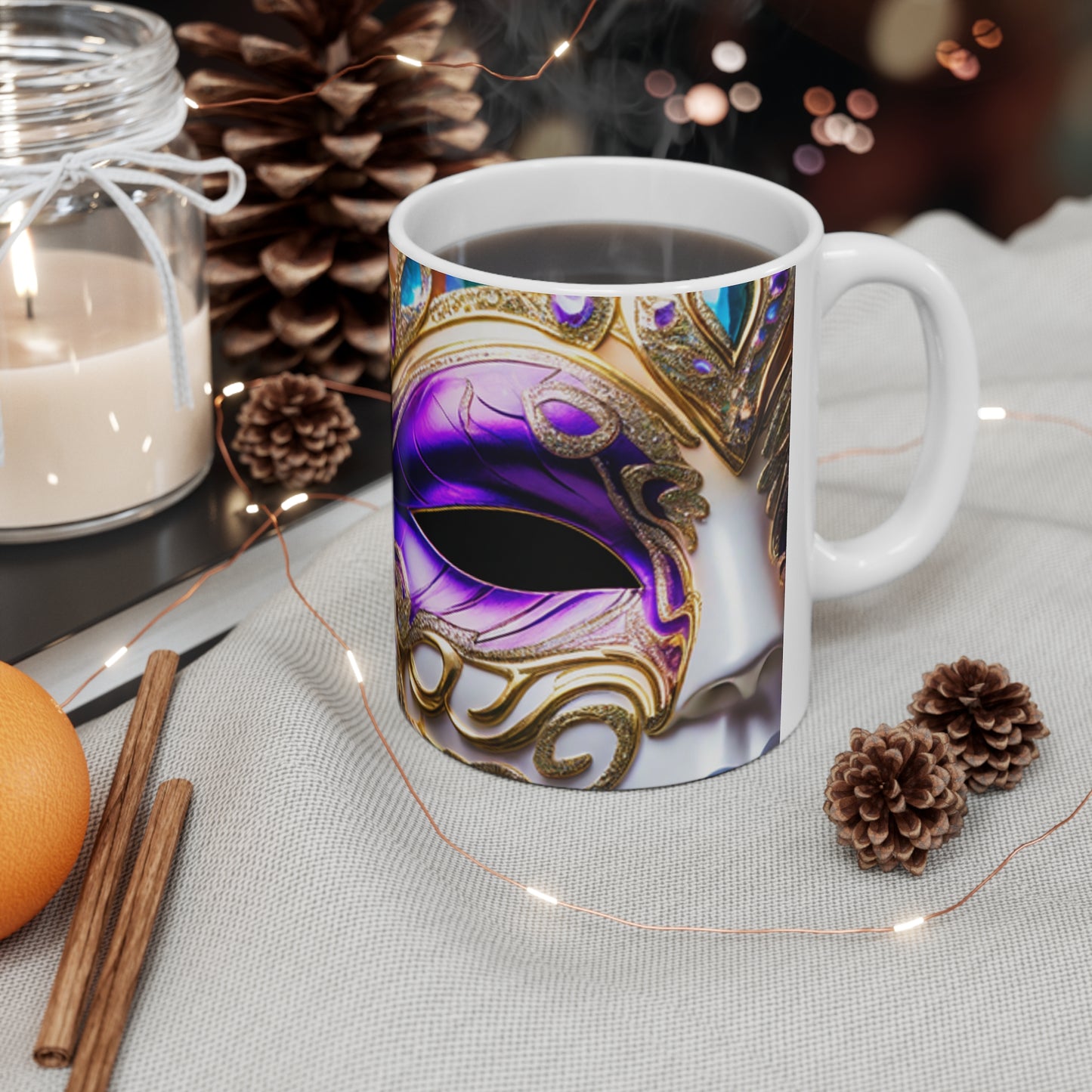 Ceramic Mug 11oz Mardi Gras