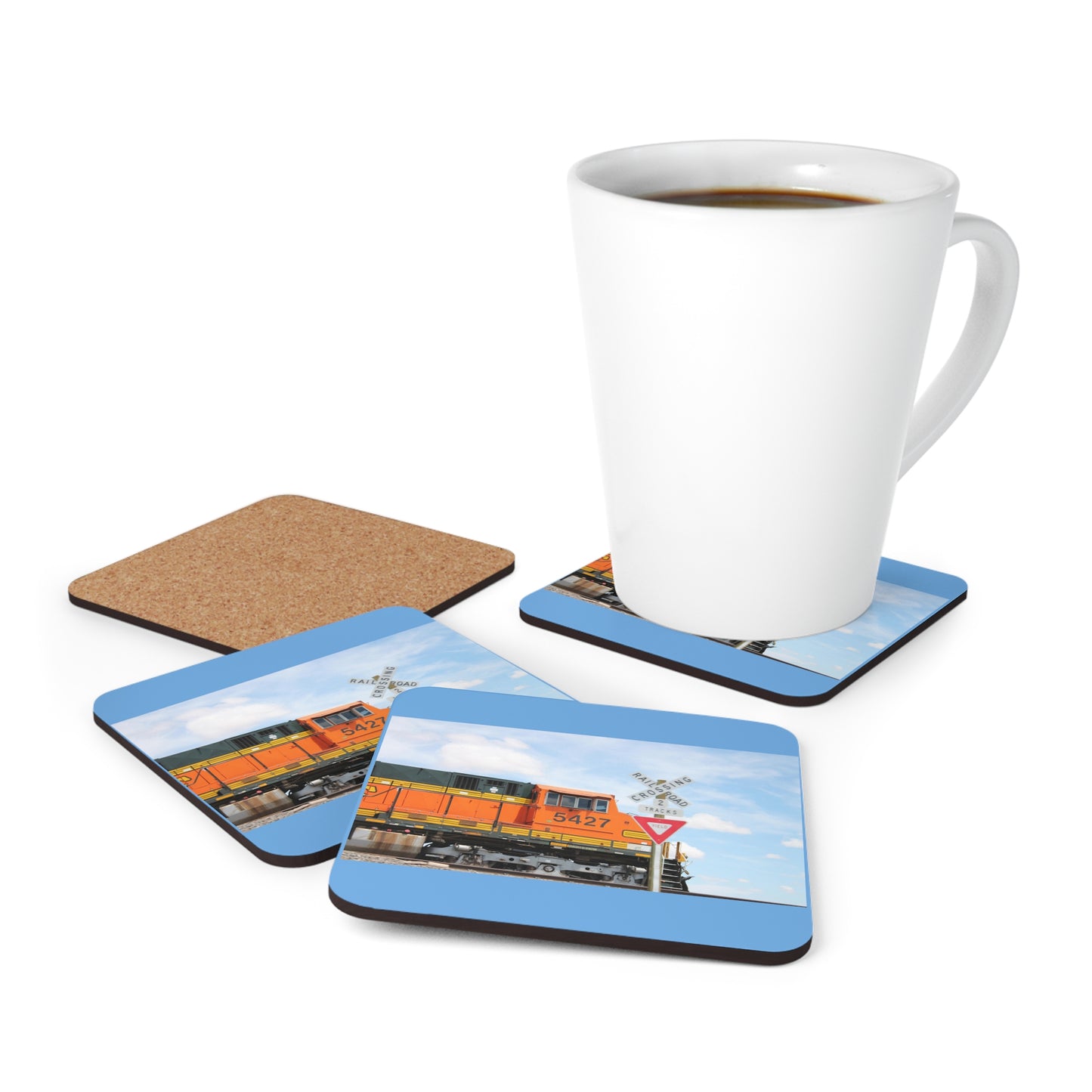 Corkwood Coaster Set Train