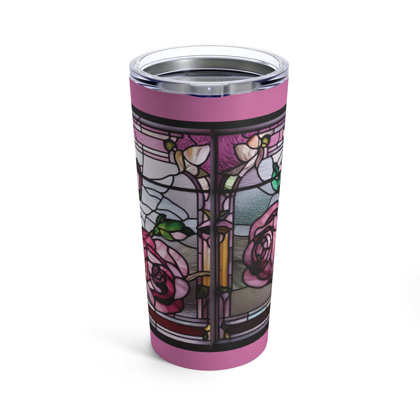 Tumbler 20oz Stained Glass Roses