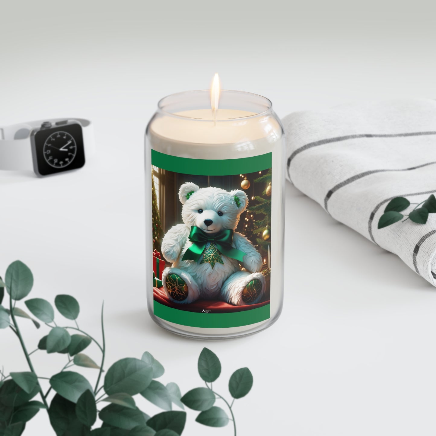 Scented Candle, 13.75oz Christmas Teddy Bear G