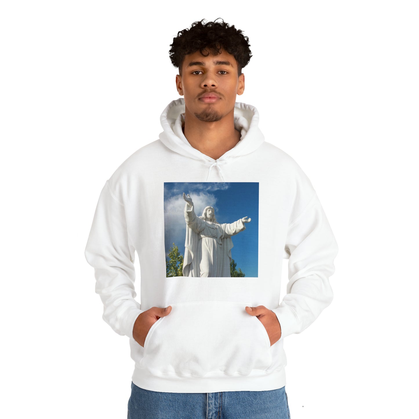 Unisex Heavy Blend™ Hooded Sweatshirt Prayer Garden Christ