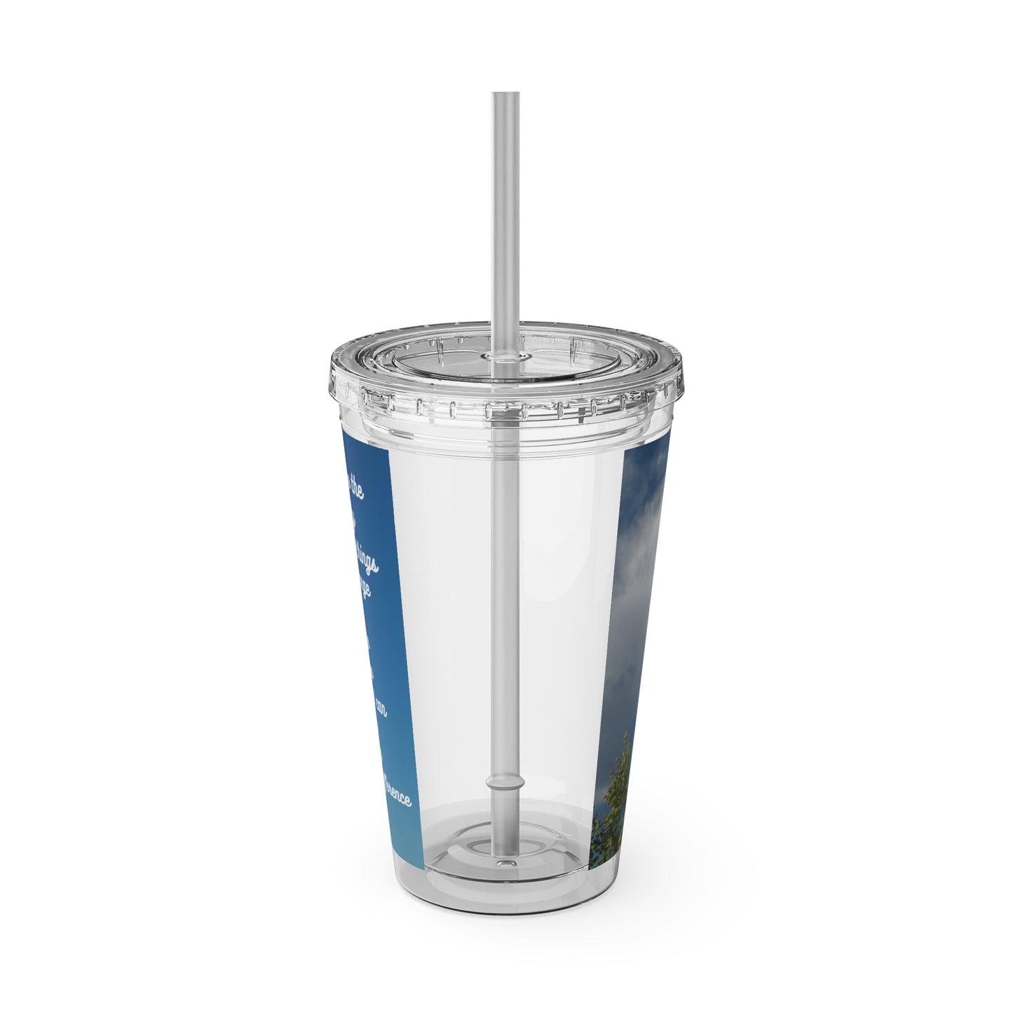 Sunsplash Tumbler with Straw, 16oz Serenity Prayer