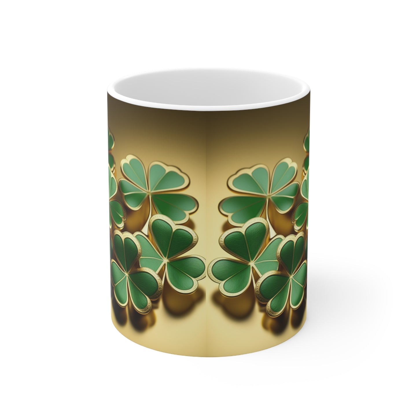 Ceramic Mug 11oz Shamrocks