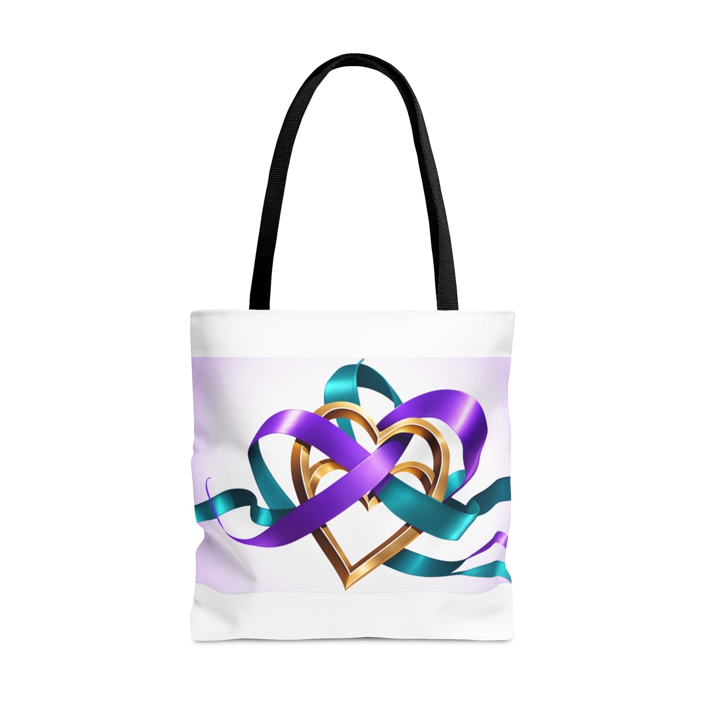 Awareness Hearts Tote Bag (AOP)