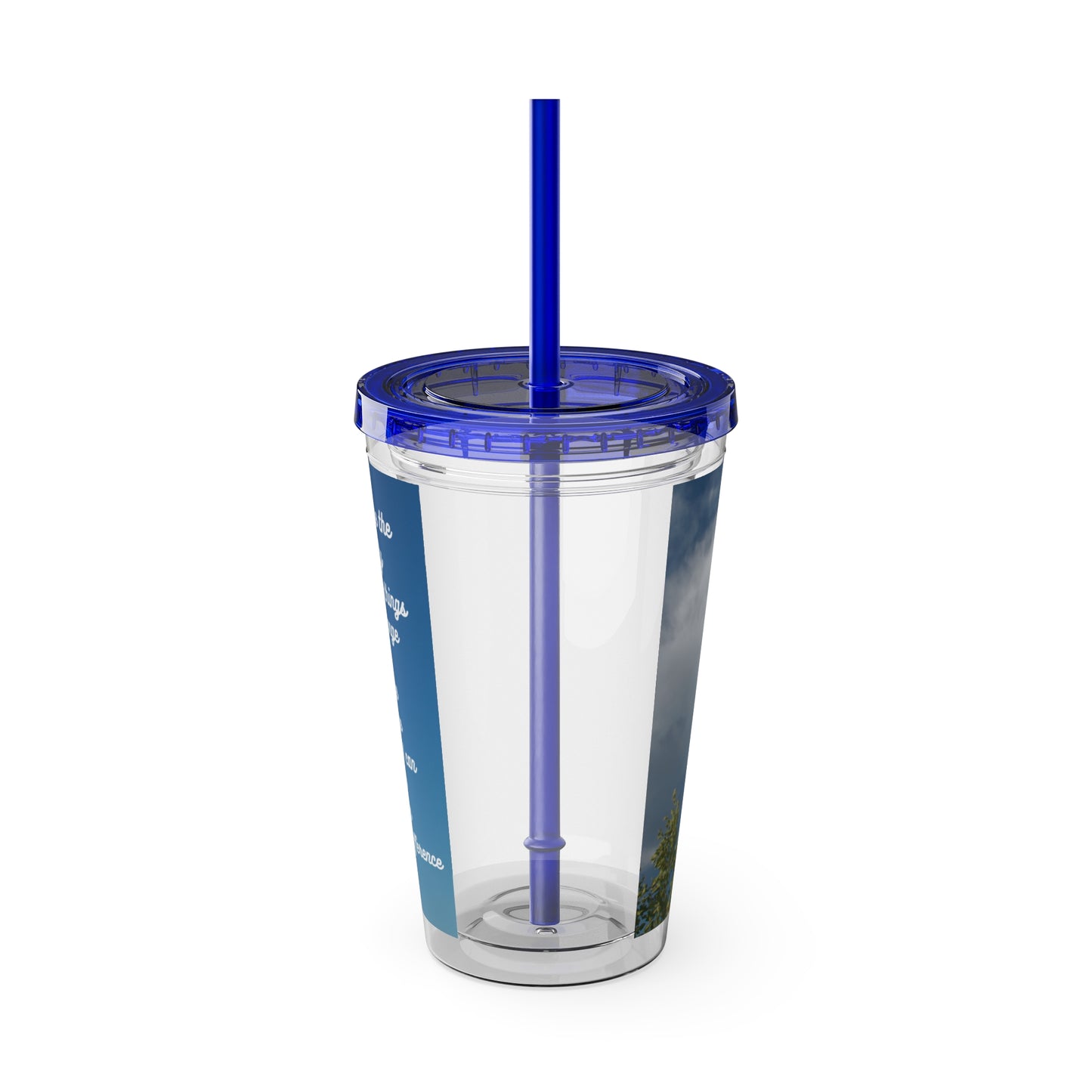 Sunsplash Tumbler with Straw, 16oz Serenity Prayer