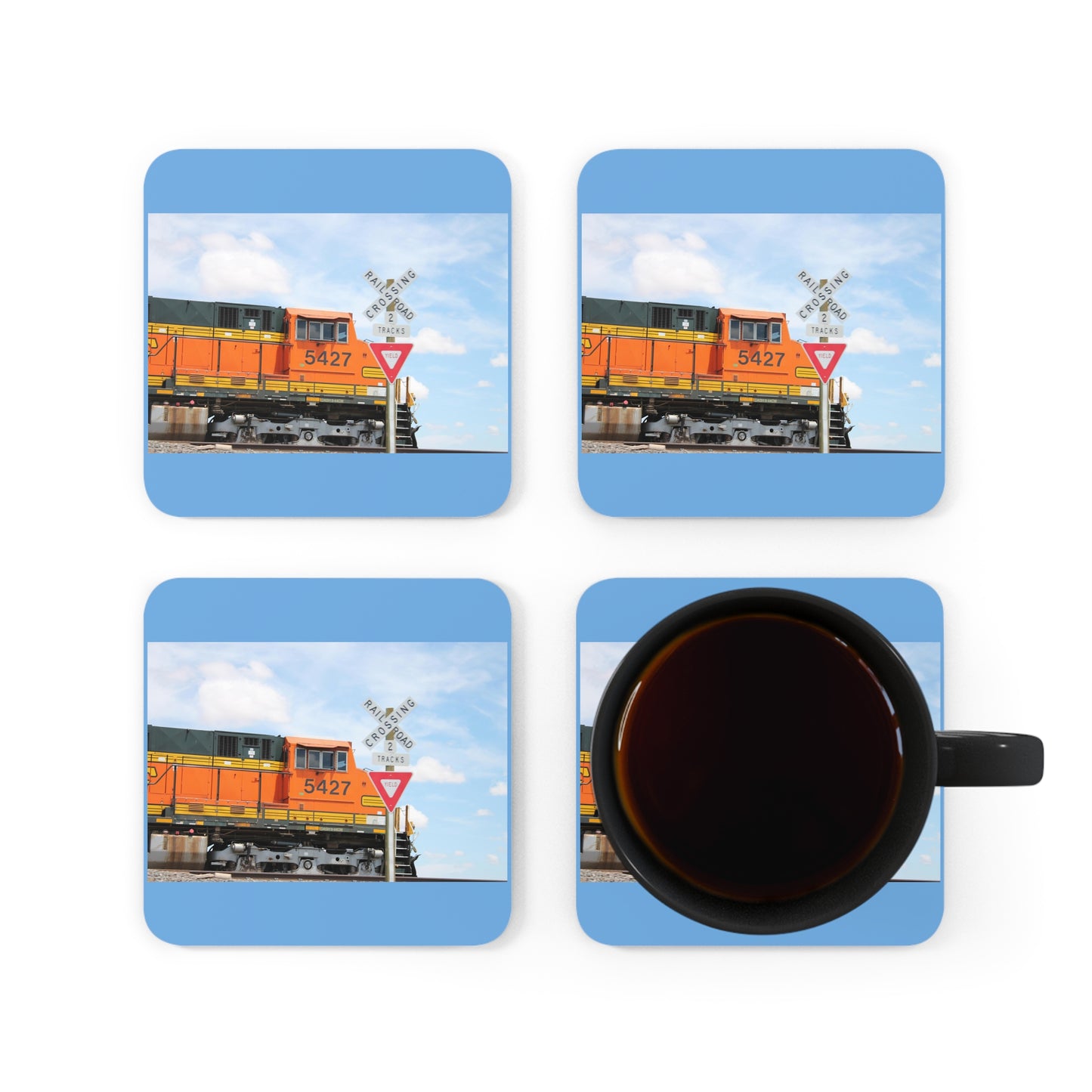 Corkwood Coaster Set Train