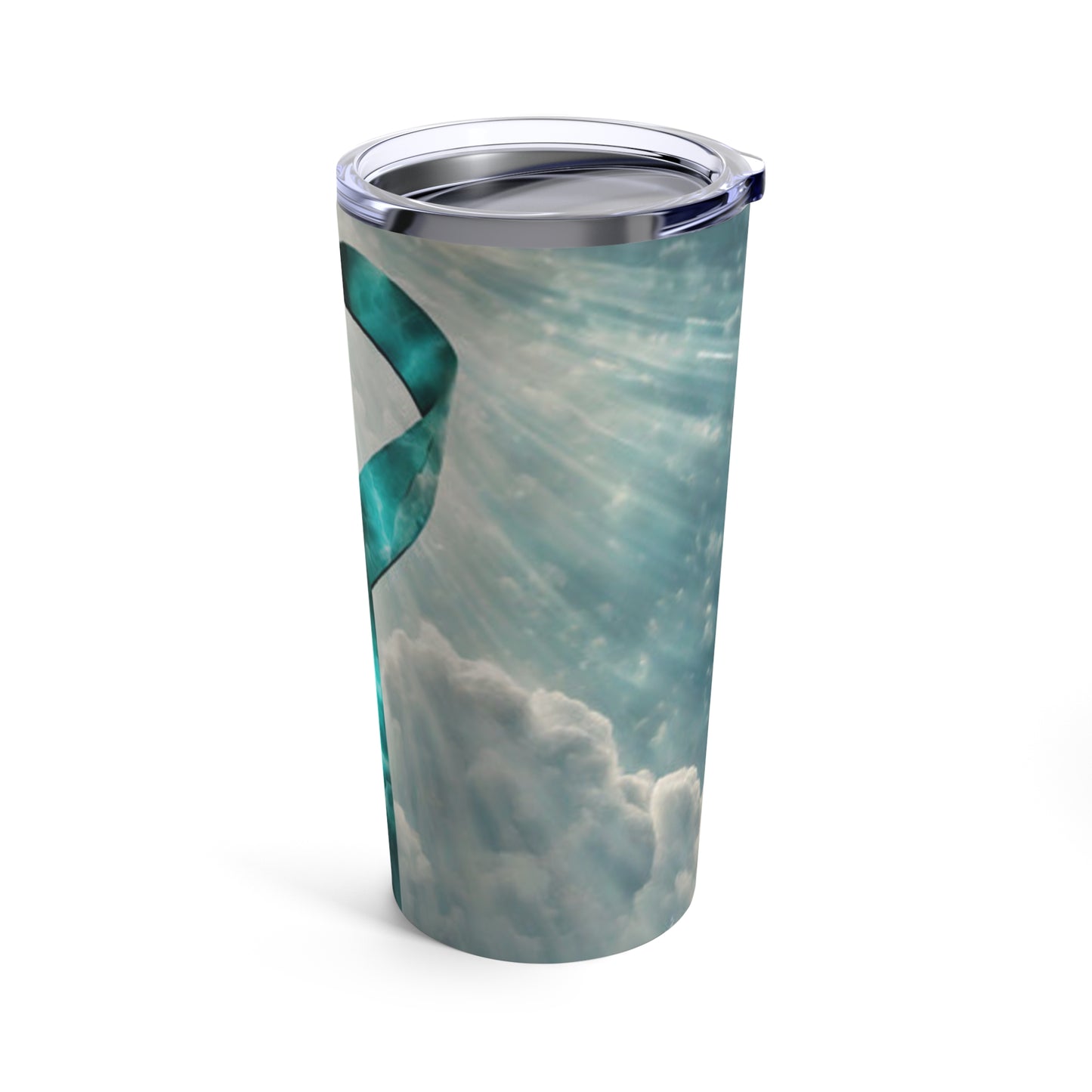 Teal Awareness Ribbon Tumbler 20oz