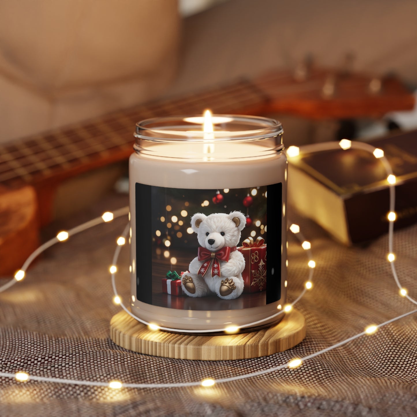 Scented Soy Candle, 9oz Christmas Teddy Bear