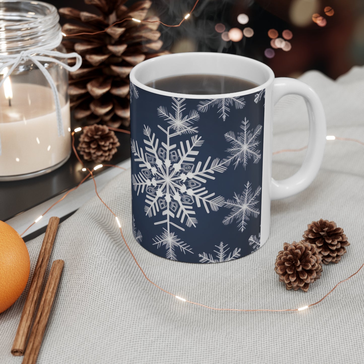 Ceramic Mug 11oz Snowflake 1