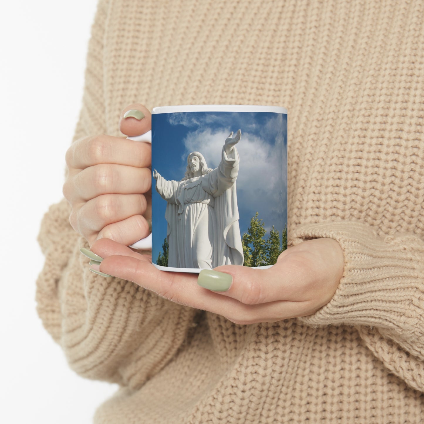 Ceramic Mug 11oz Prayer Garden Christ