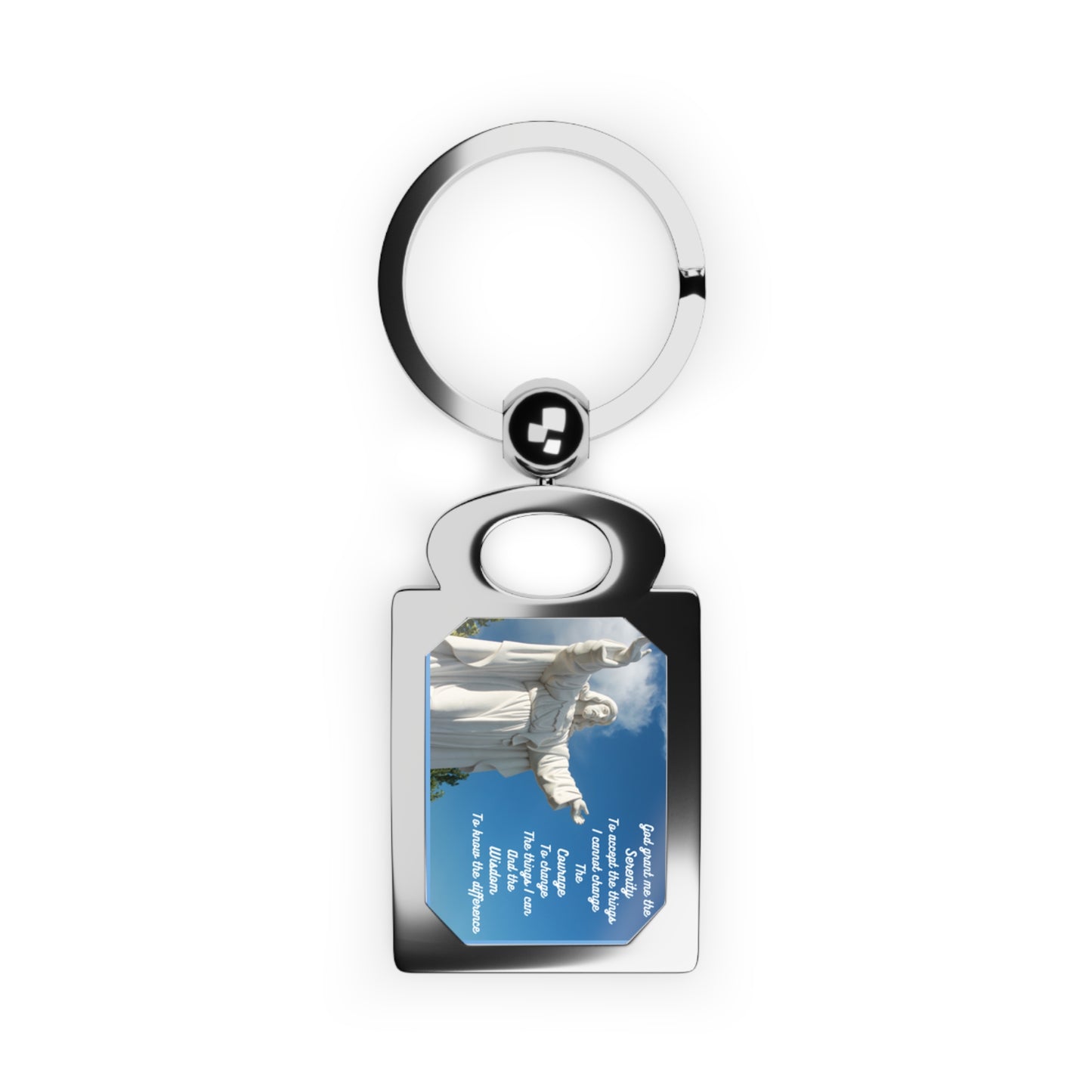 Rectangle Keyring Photo Serenity Prayer