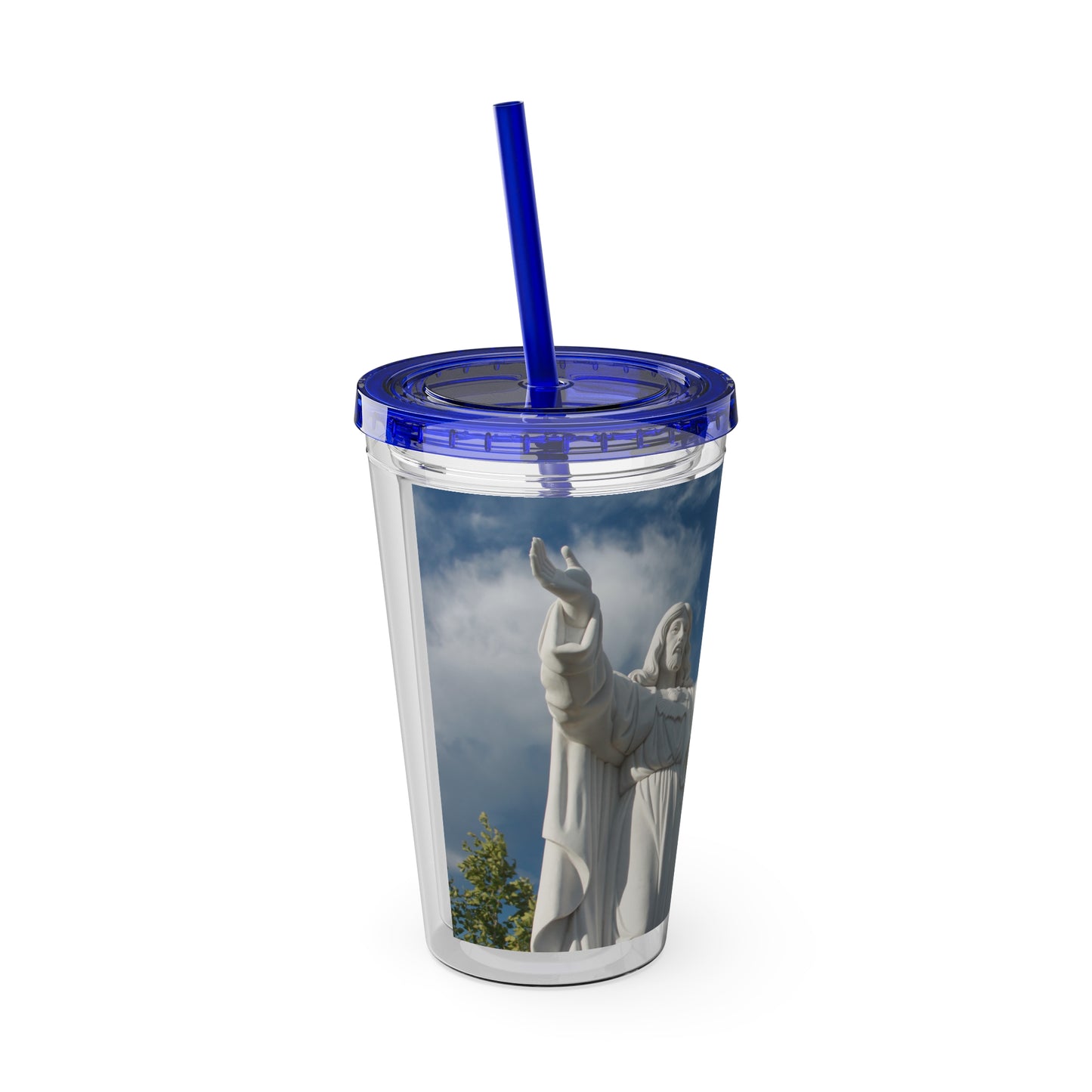 Sunsplash Tumbler with Straw, 16oz Serenity Prayer