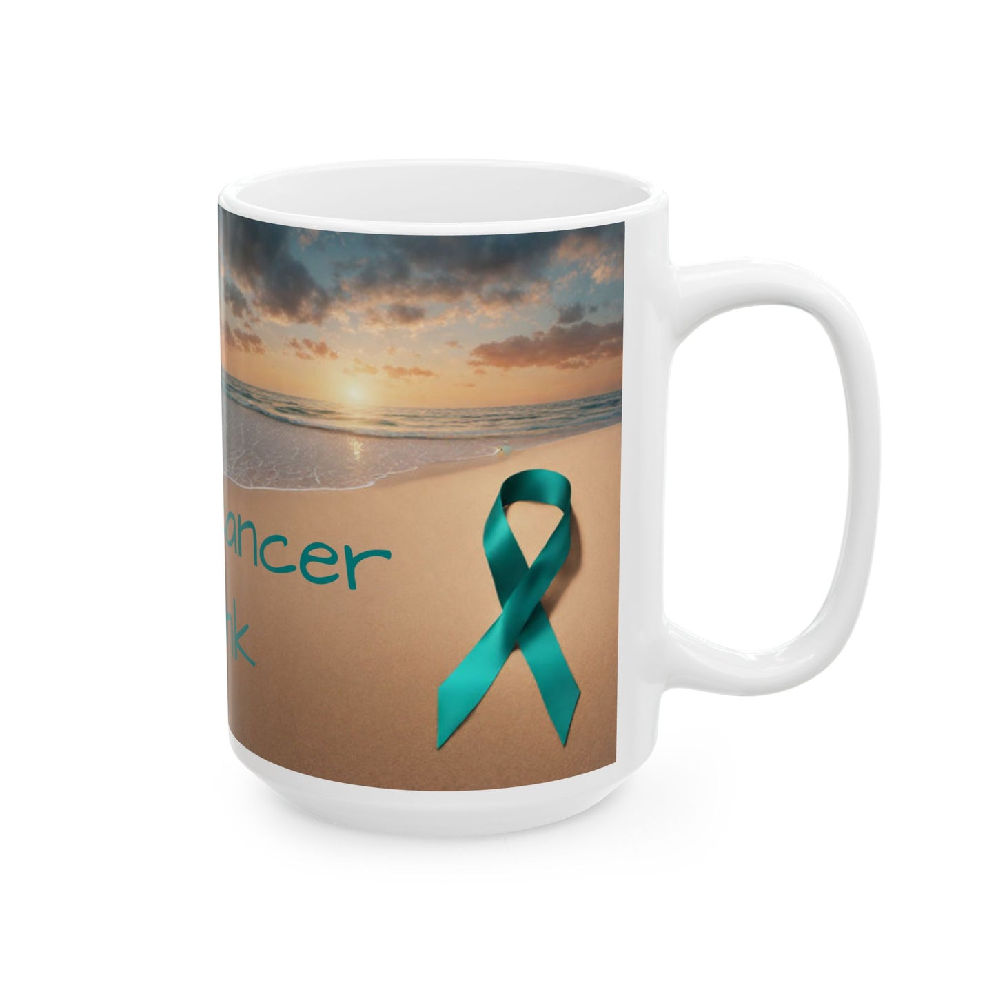 Ovarian Cancer Awareness Ceramic Mug, (11oz, 15oz)