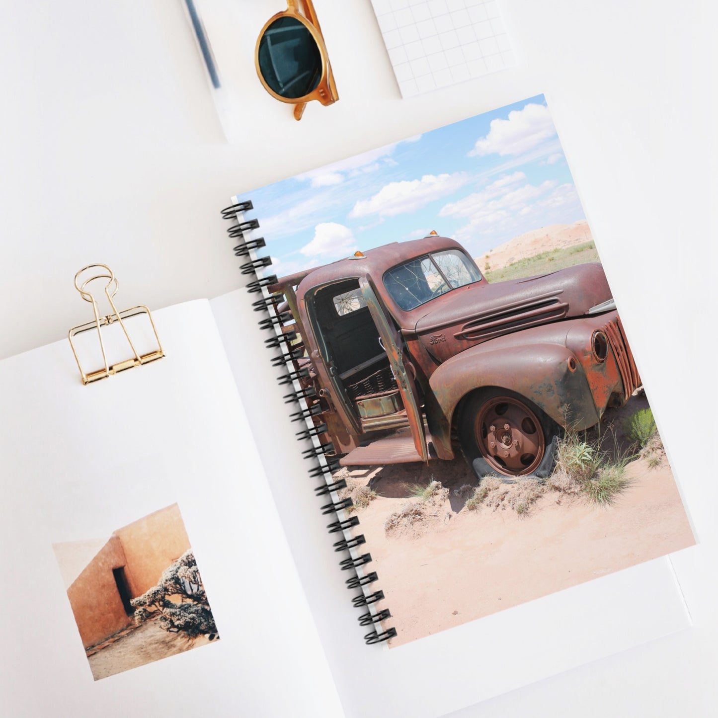 Spiral Notebook - Ruled Line   Old Truck