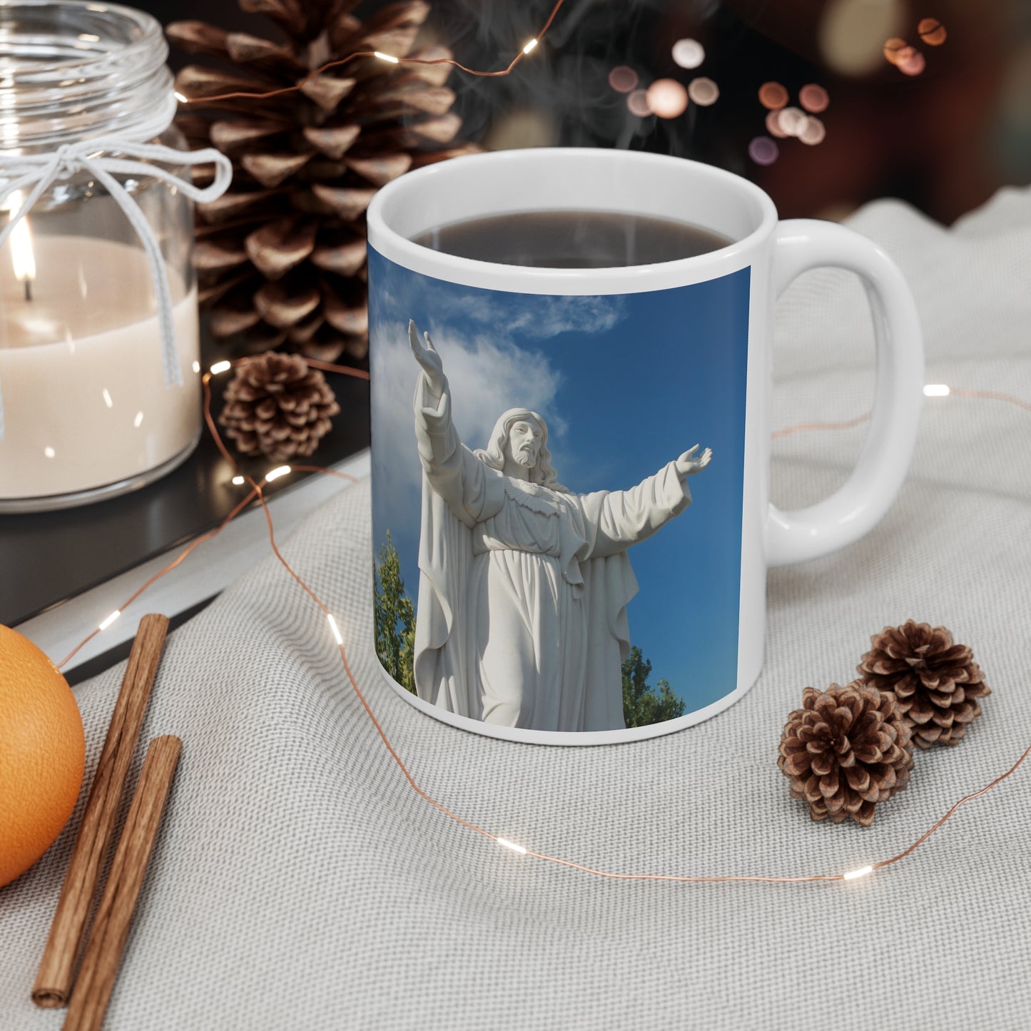 Ceramic Mug 11oz Prayer Garden Christ