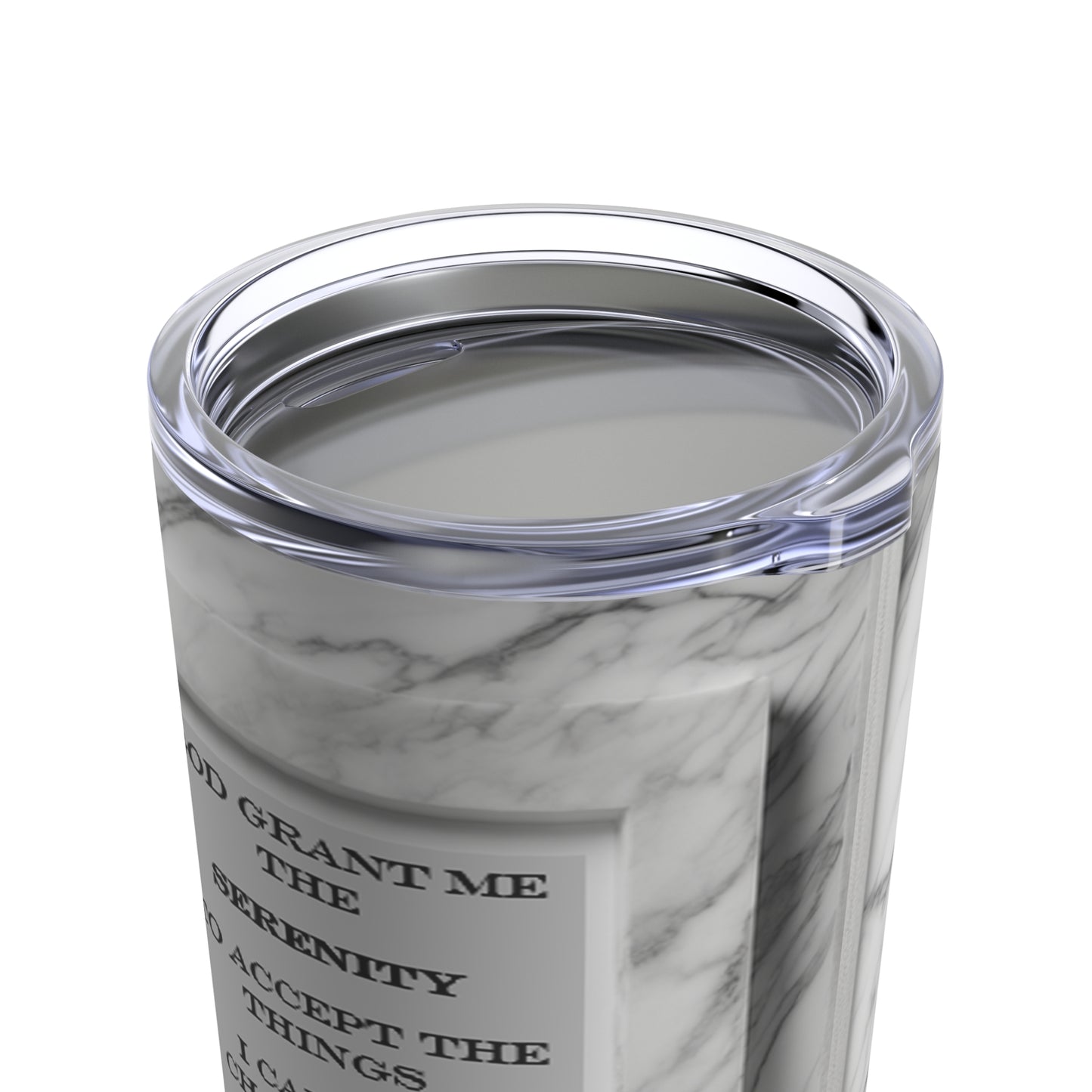 Serenity Prayer in Marble Tumbler 20oz