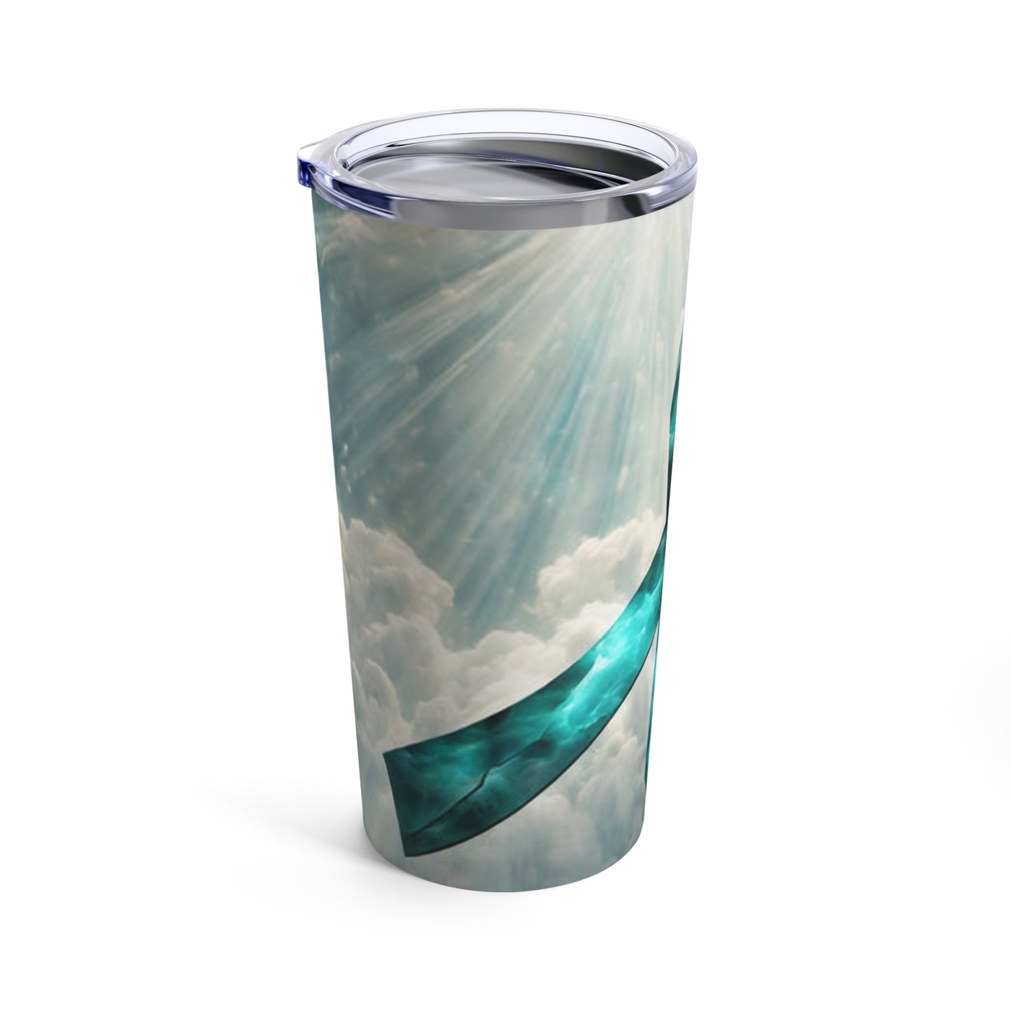 Teal Awareness Ribbon Tumbler 20oz