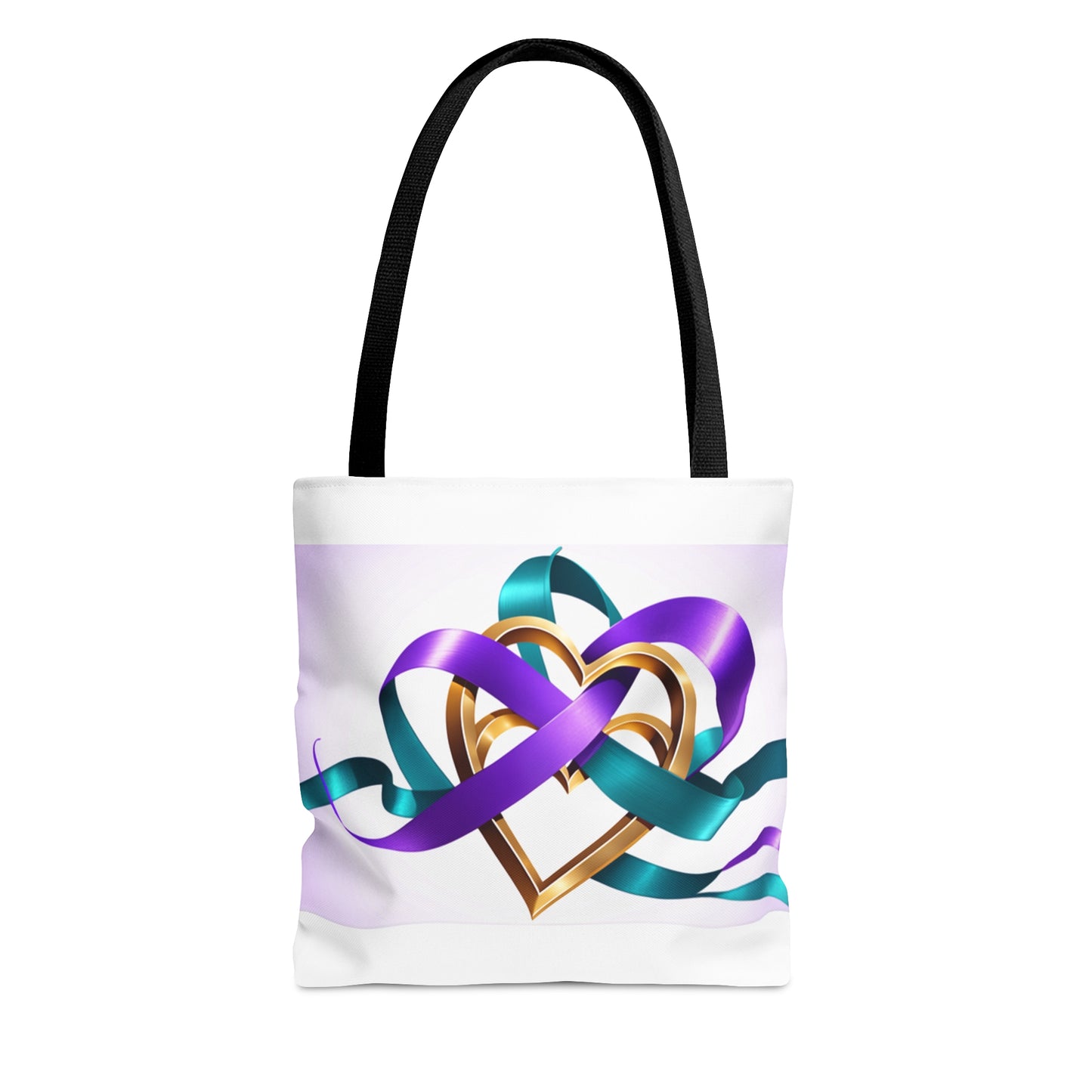 Awareness Hearts Tote Bag (AOP)