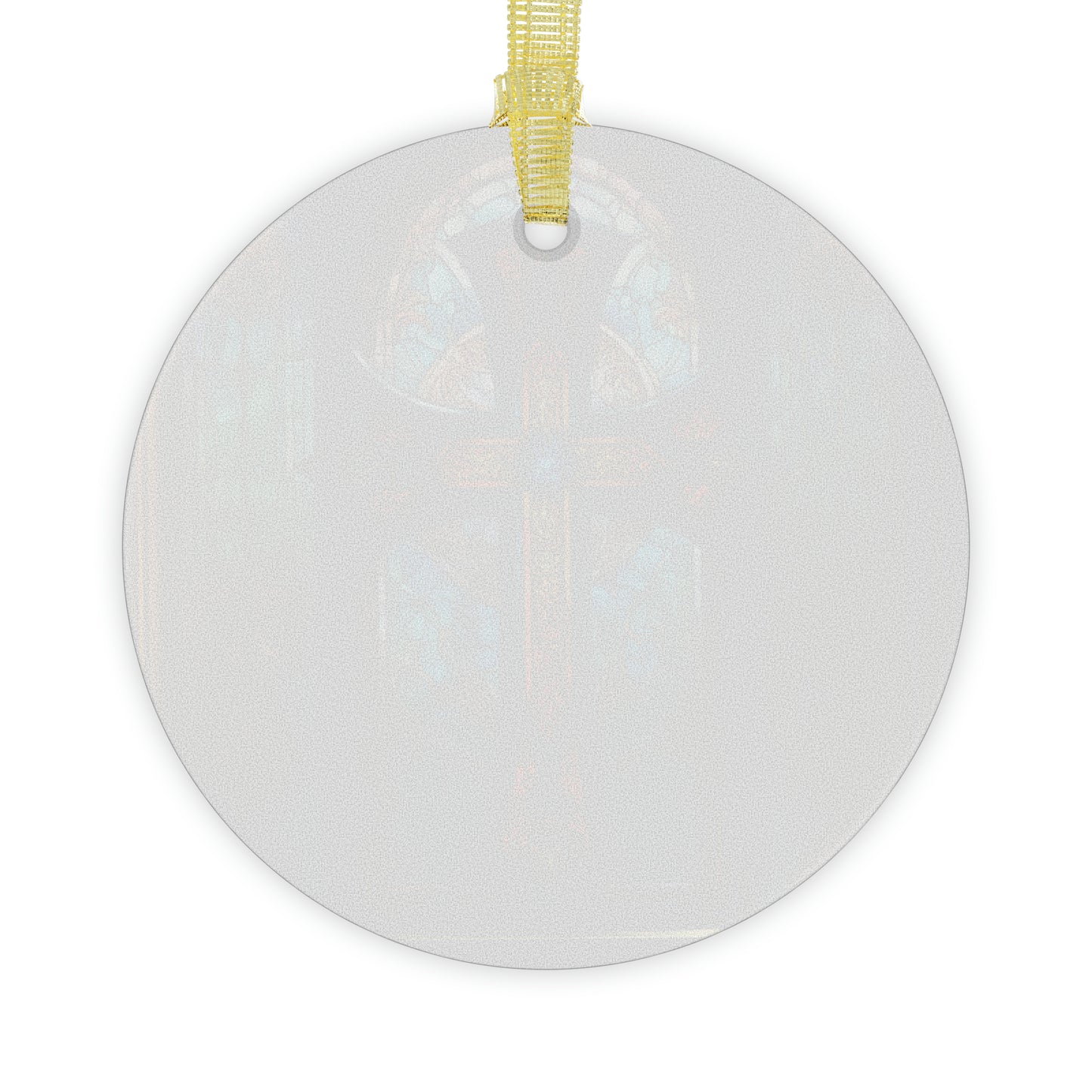 Glass Ornament  Stained Glass Cross 1