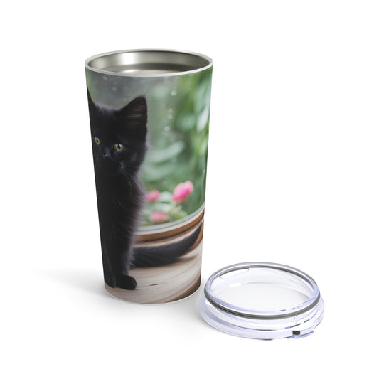 Tumbler 20oz Black Cat