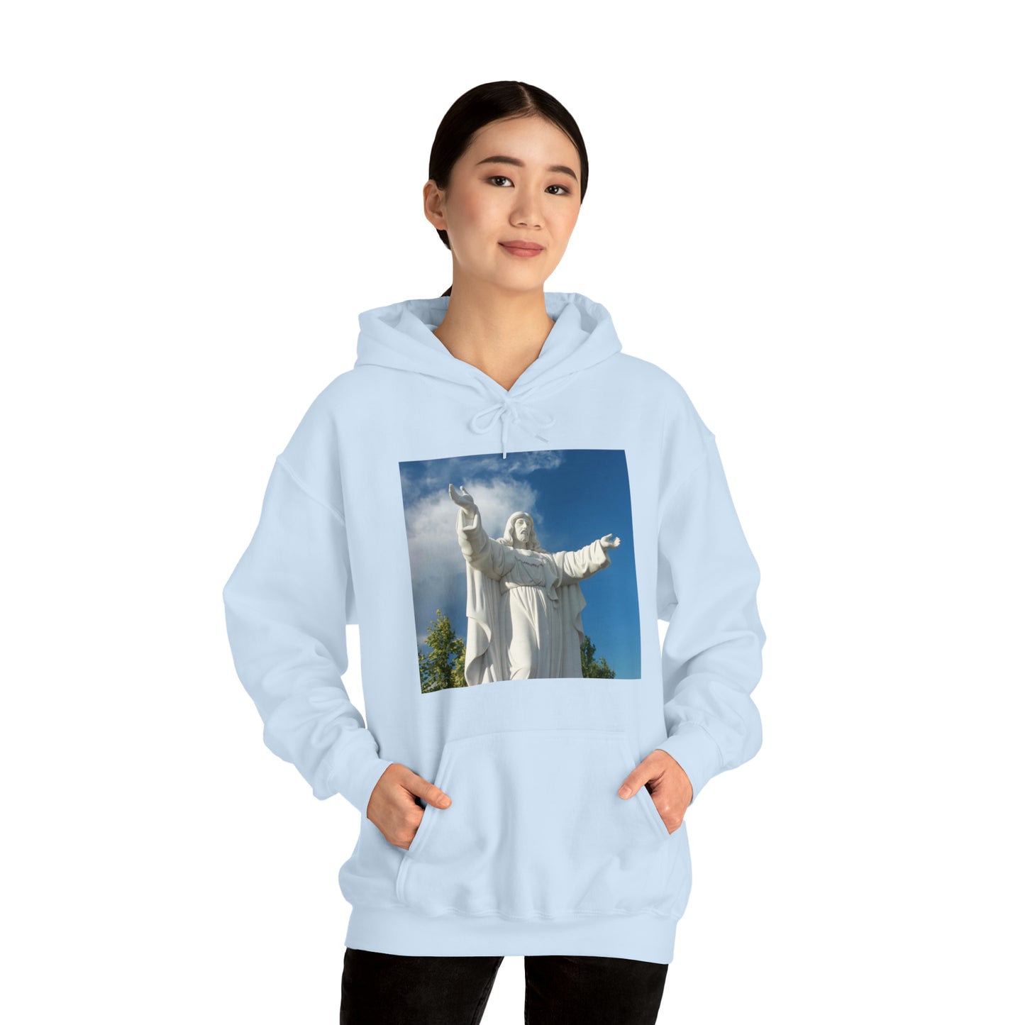 Unisex Heavy Blend™ Hooded Sweatshirt Prayer Garden Christ