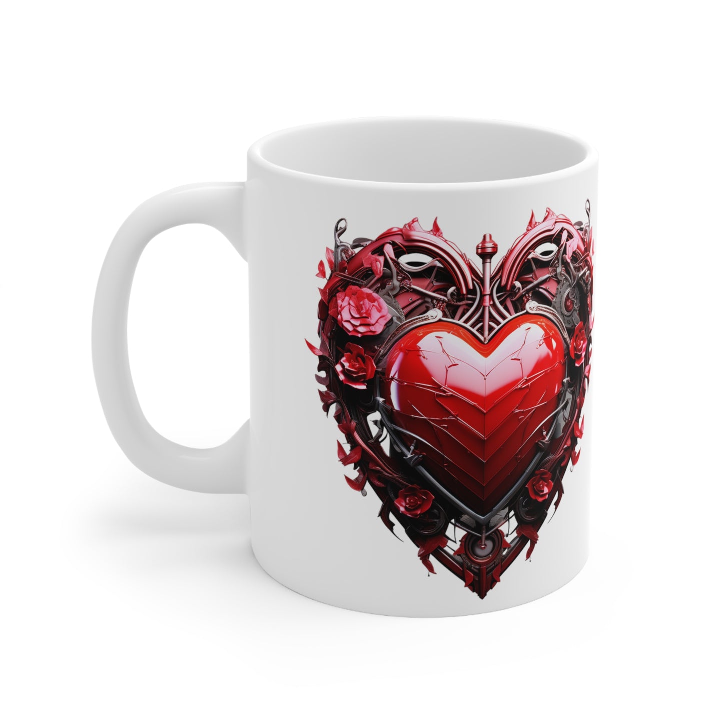 Ceramic Mug 11oz  Ornate Heart