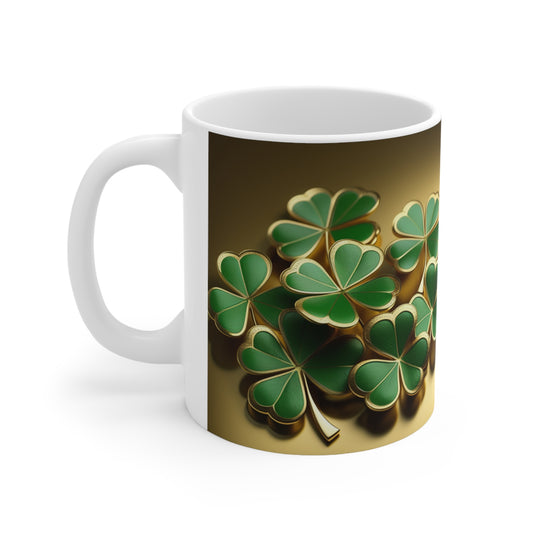 Ceramic Mug 11oz Shamrocks