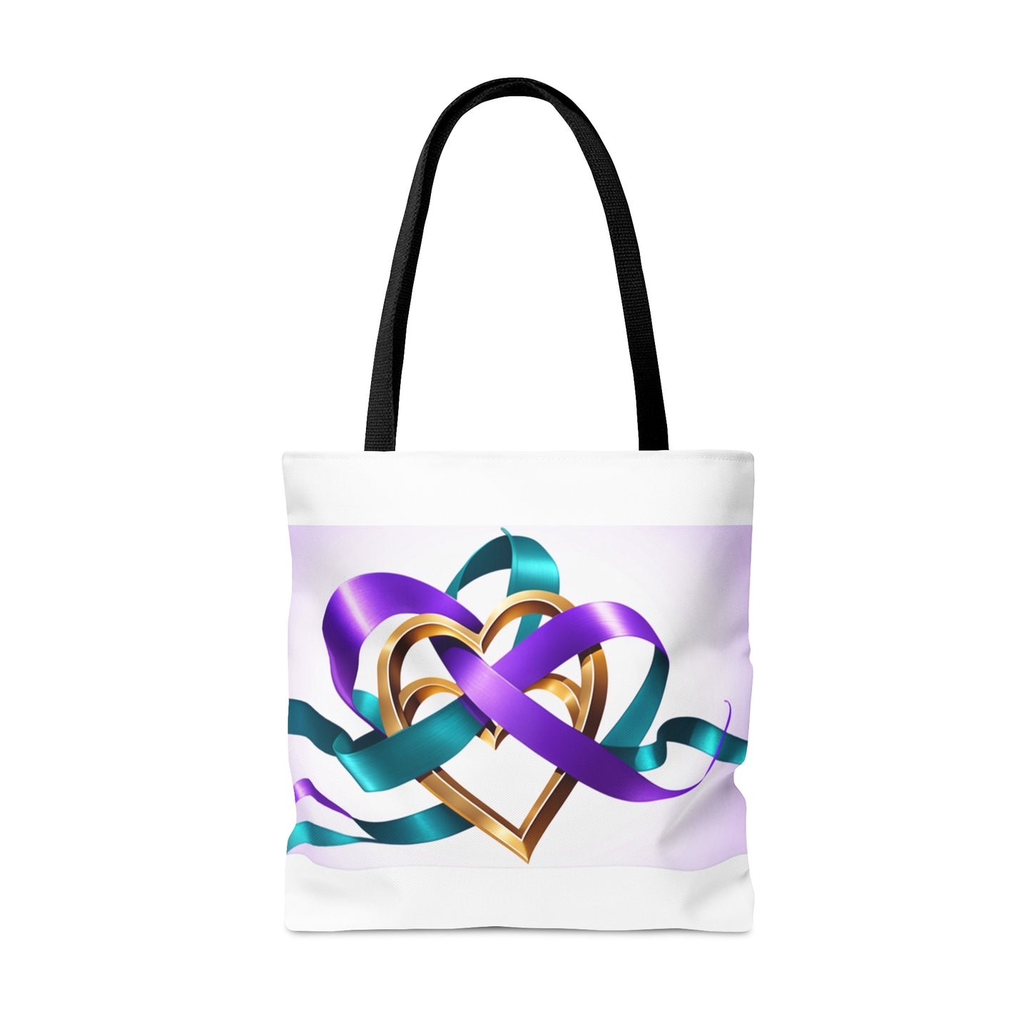 Awareness Hearts Tote Bag (AOP)