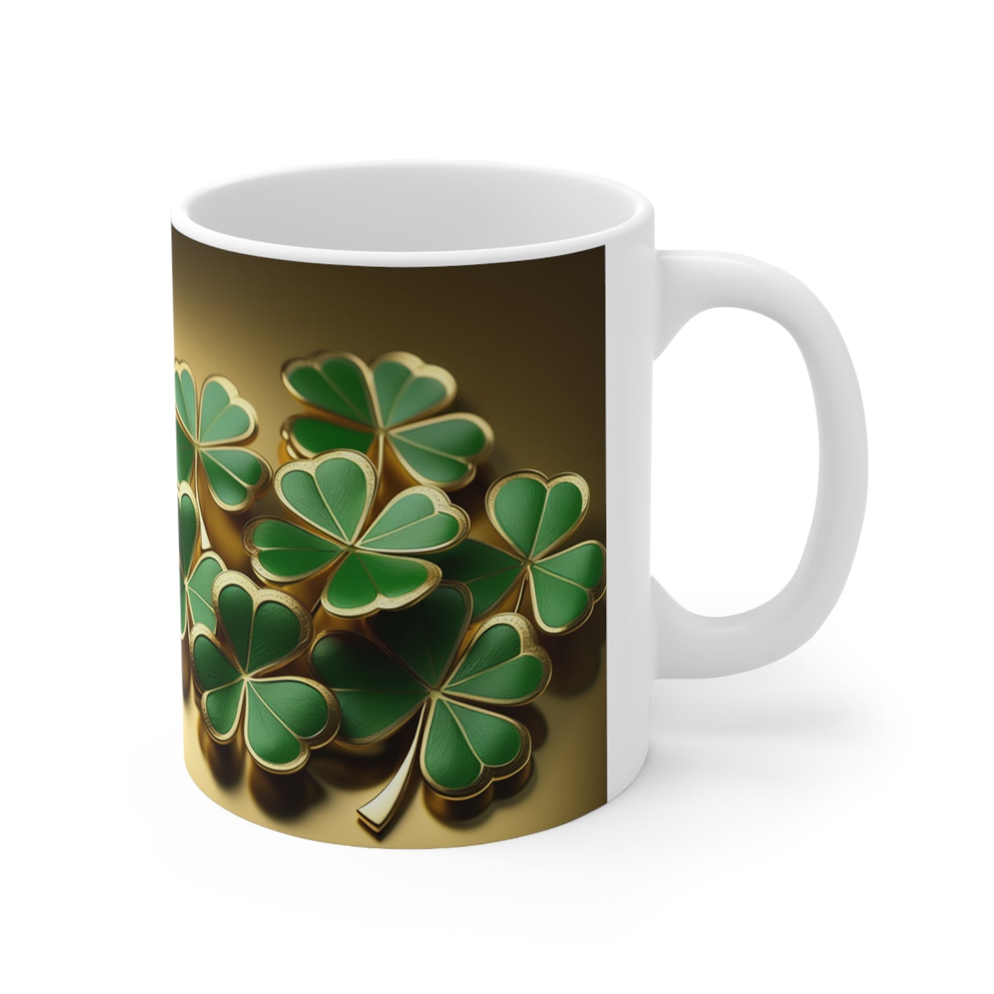 Ceramic Mug 11oz Shamrocks