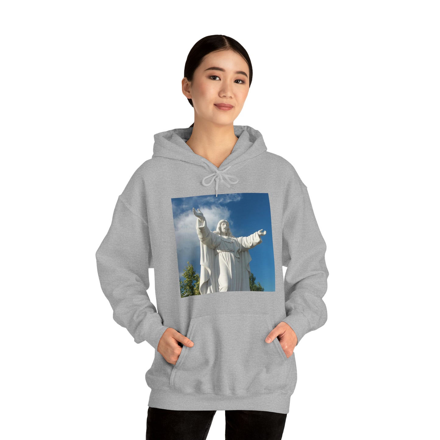 Unisex Heavy Blend™ Hooded Sweatshirt Prayer Garden Christ