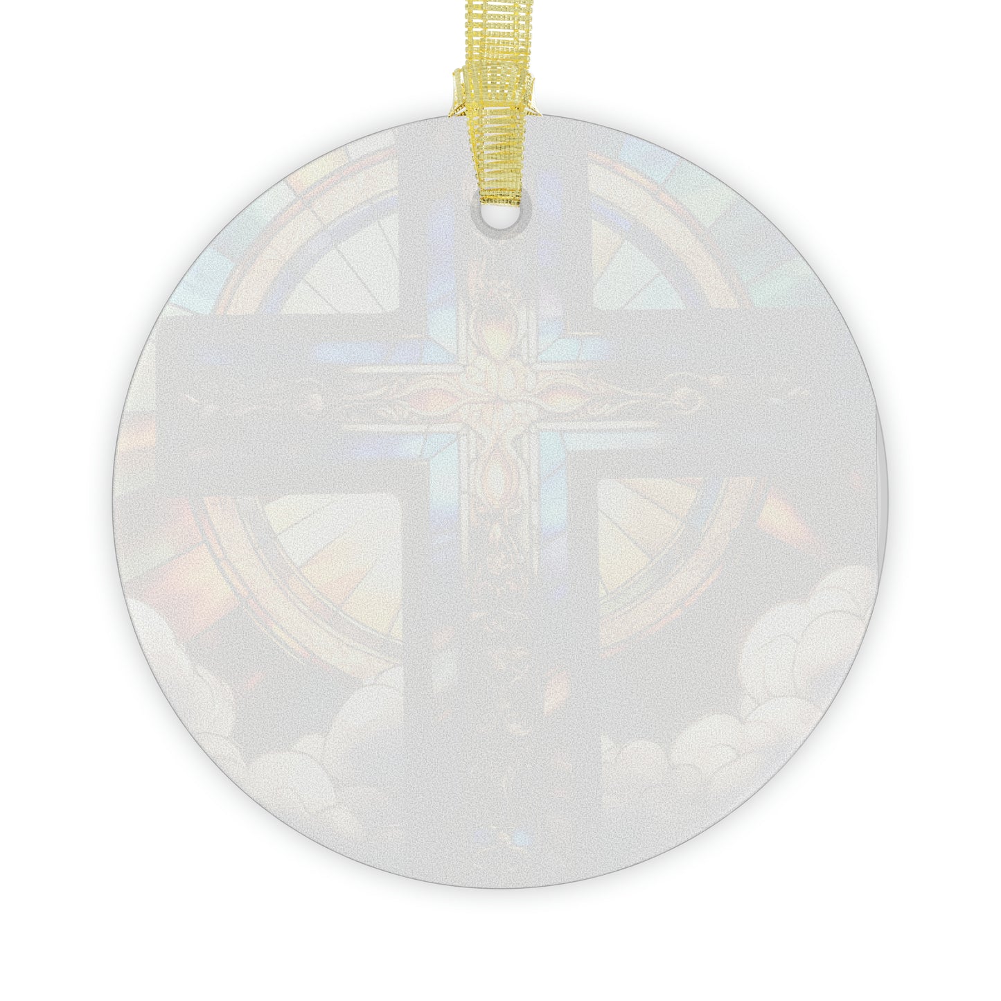 Glass Ornaments Stained Glass Cross 4