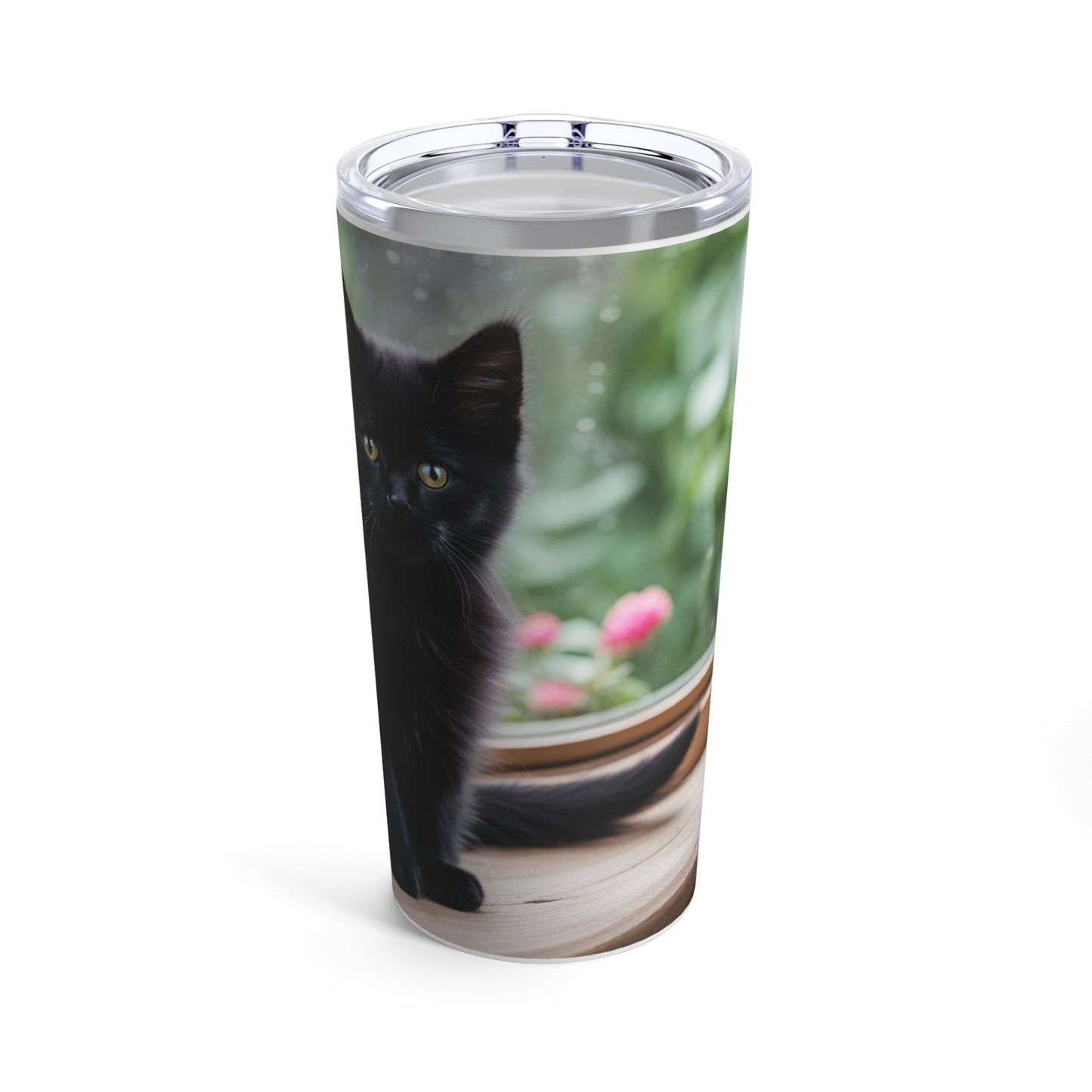 Tumbler 20oz Black Cat