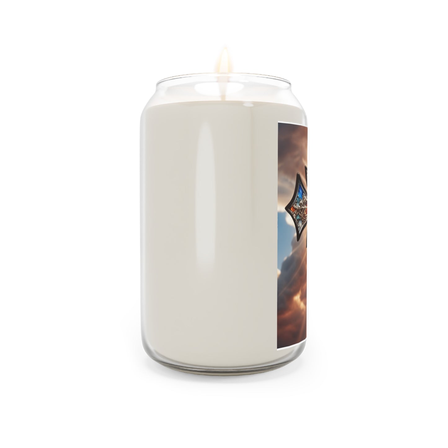 Scented Candle, 13.75oz Stained Glass Cross 2