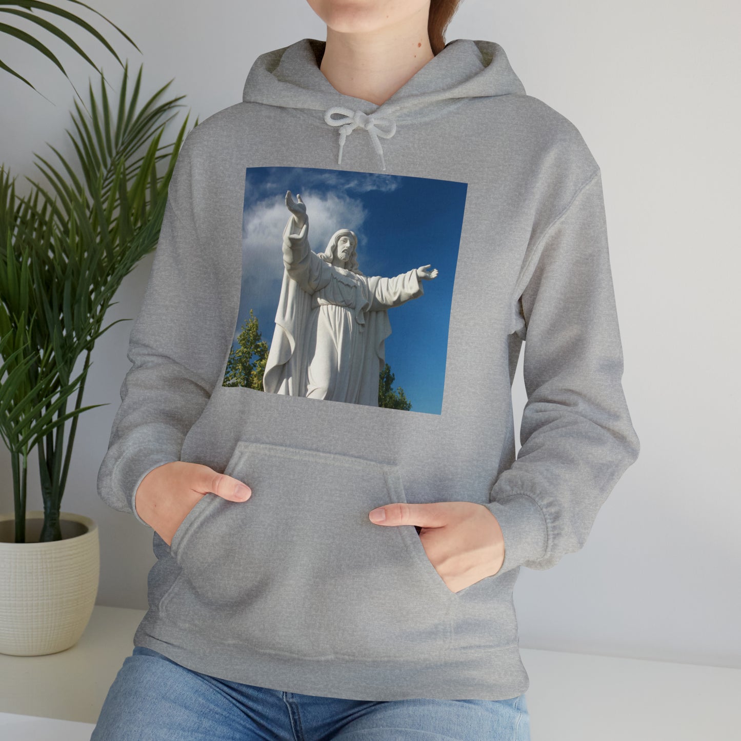 Unisex Heavy Blend™ Hooded Sweatshirt Prayer Garden Christ