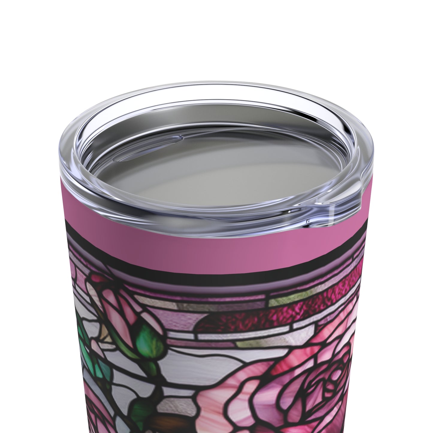 Tumbler 20oz Stained Glass Roses