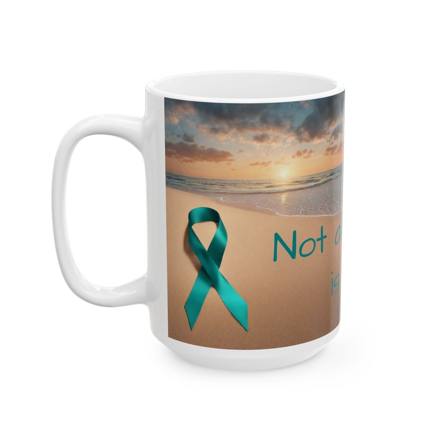 Ovarian Cancer Awareness Ceramic Mug, (11oz, 15oz)