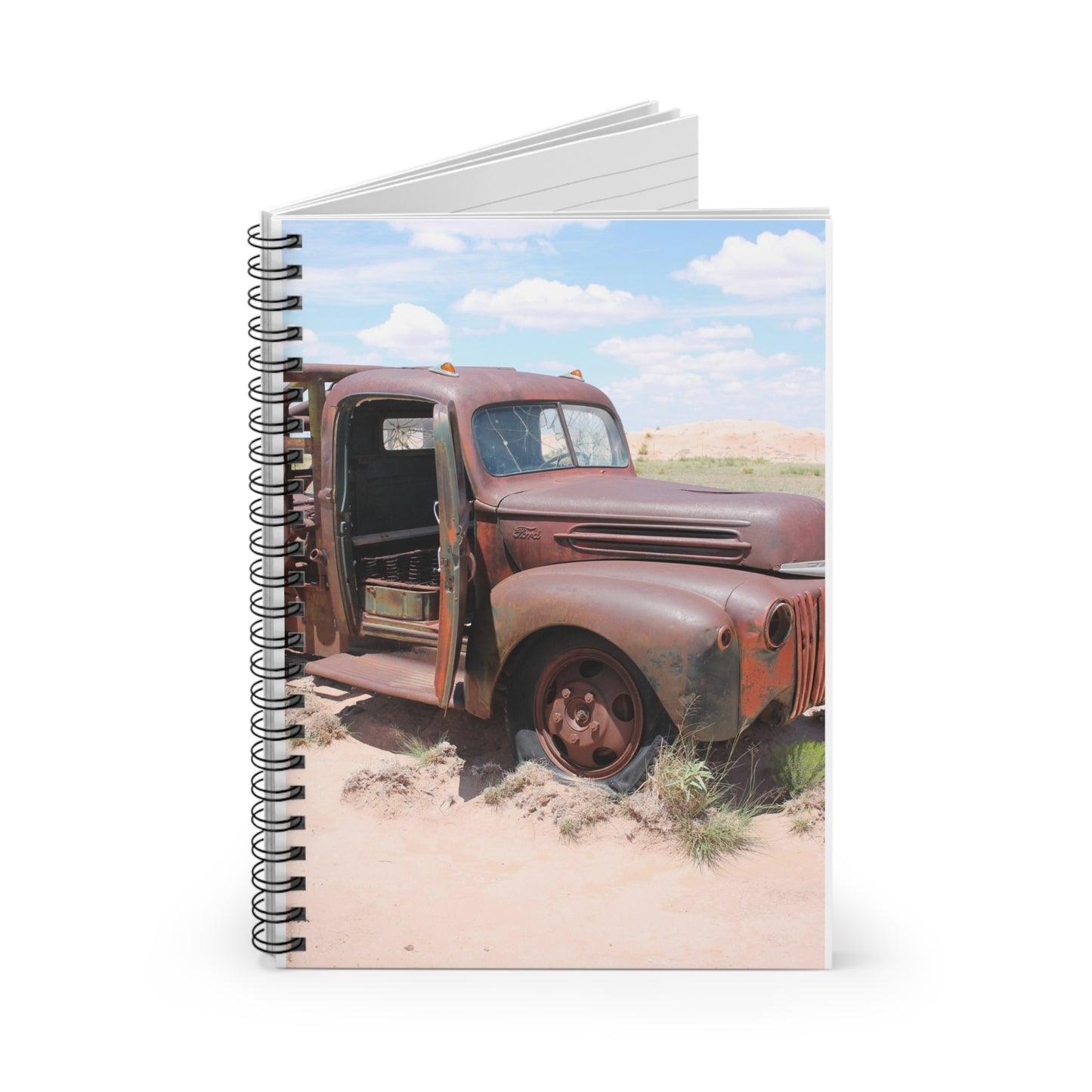 Spiral Notebook - Ruled Line   Old Truck