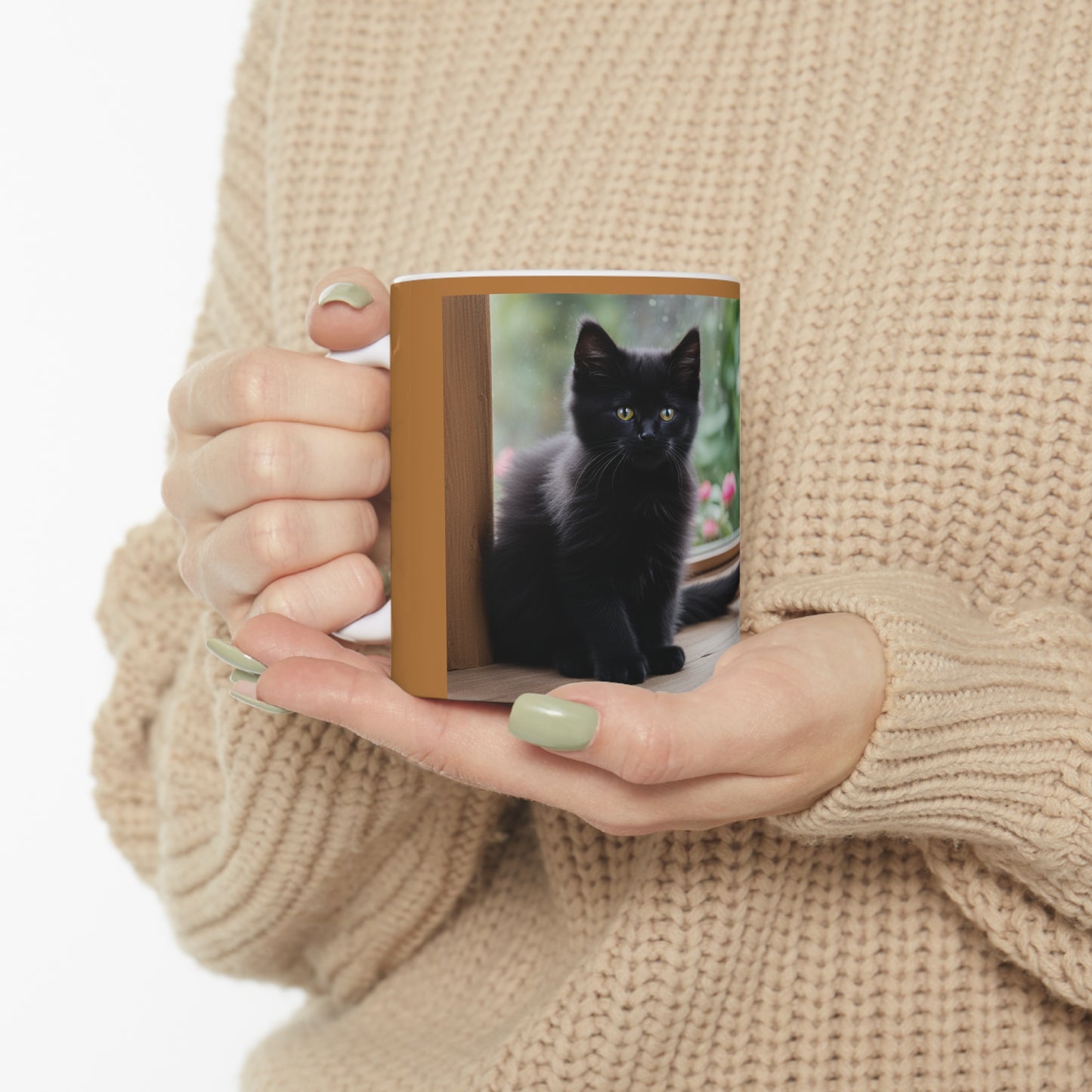 Ceramic Mug 11oz Black Cat