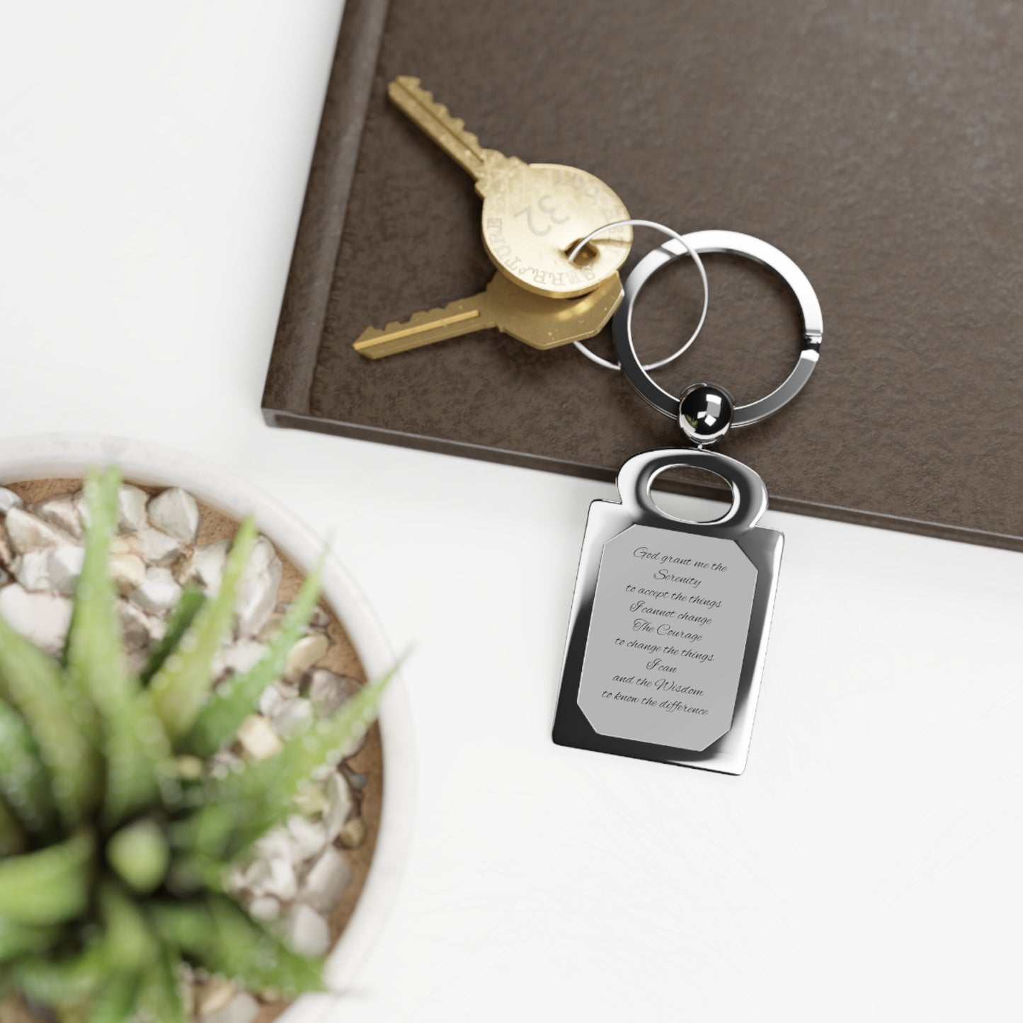 Rectangle Keyring Serenity Prayer