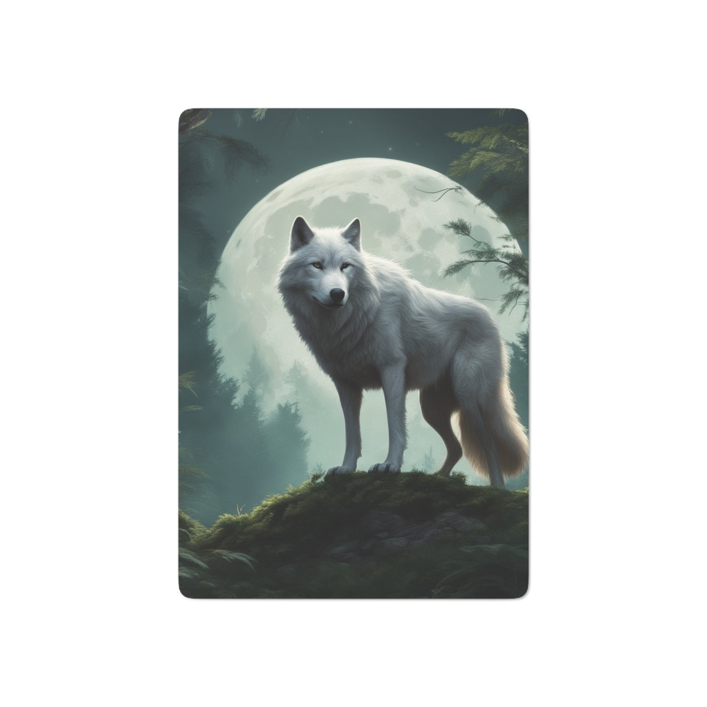 Custom Poker Cards White Wolf