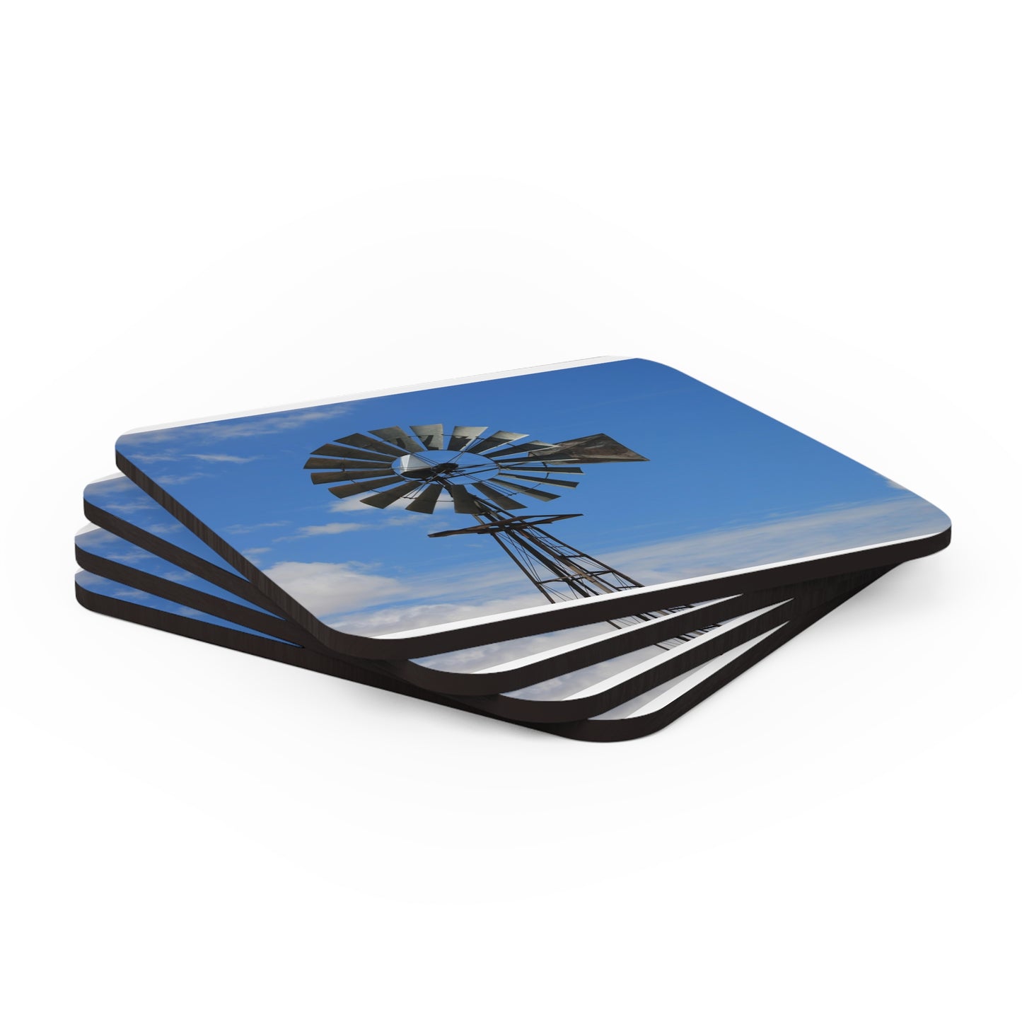 Corkwood Coaster Set  Windmill 2