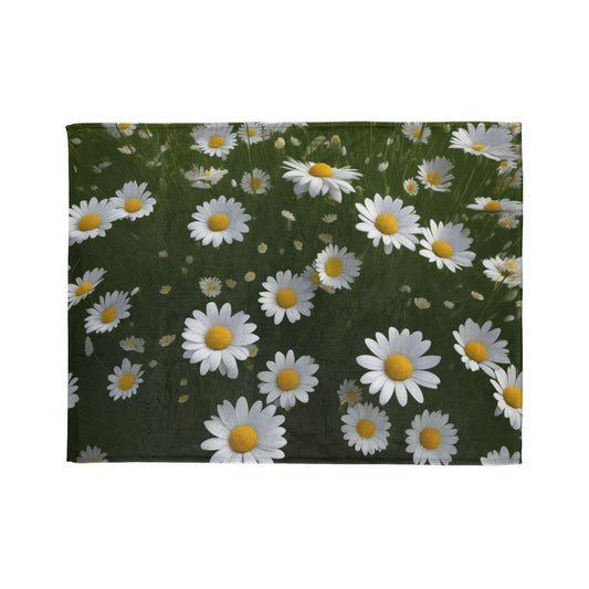 Soft Polyester Blanket Daisy