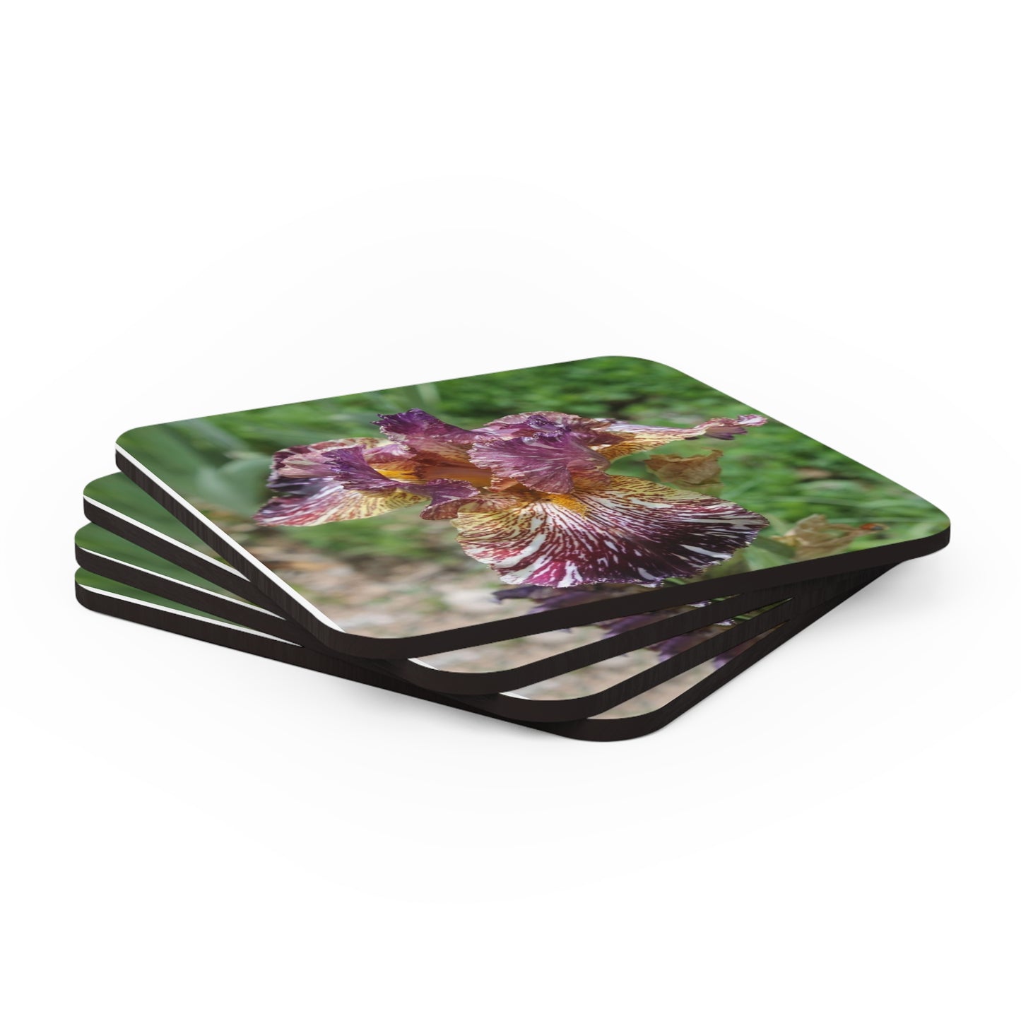 Corkwood Coaster Set Iris 1