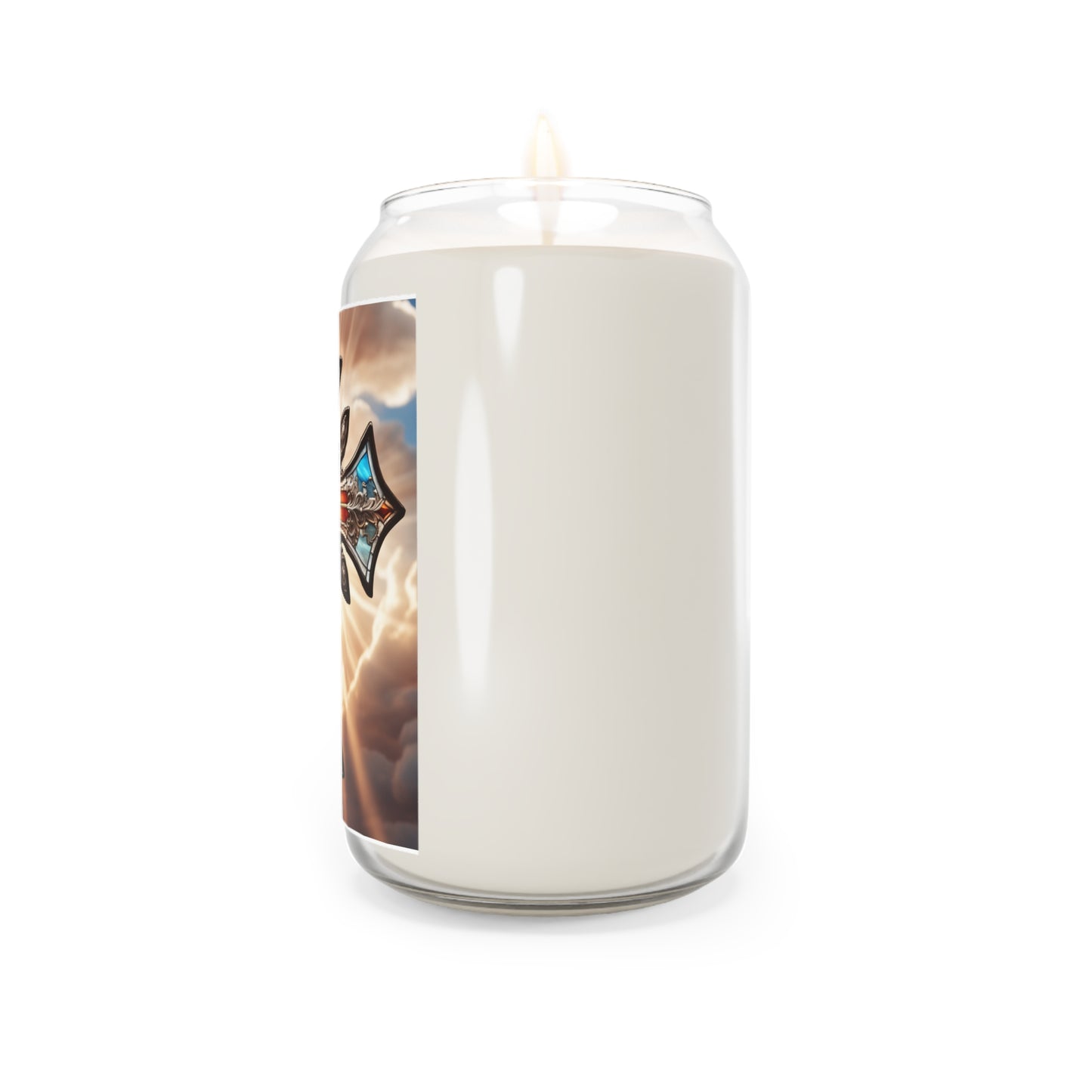 Scented Candle, 13.75oz Stained Glass Cross 2